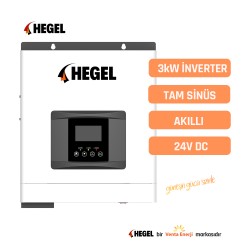 3 kw 3 kva 24 Volt PWM Akıllı Tam Sinüs İnvertör - Hegel