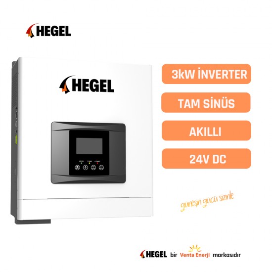 3 kw 3 kva 24 Volt PWM Akıllı Tam Sinüs İnvertör - Hegel