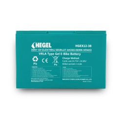 Hegel 38Ah 12V Elektrikli Bisiklet Aküsü