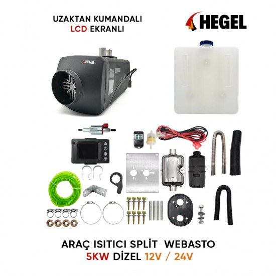 ARAÇ ISITICI SPLİT  WEBASTO 5KW DİZEL 24V